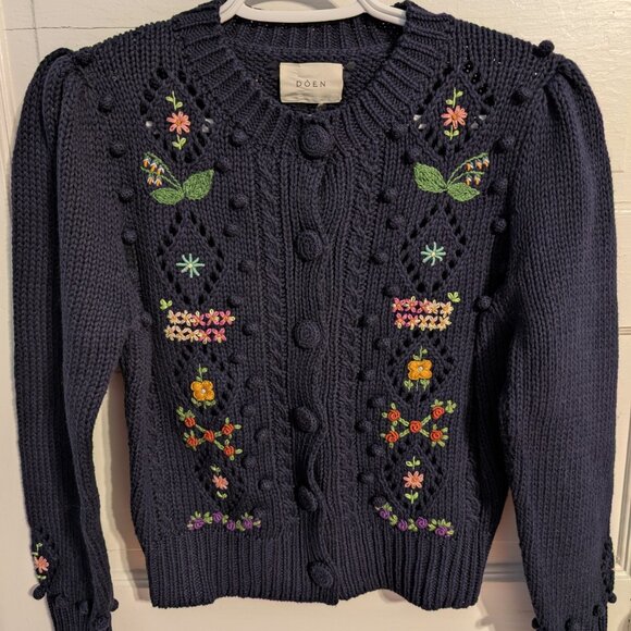 Doen Forget- Me- Not Cardigan Size XS